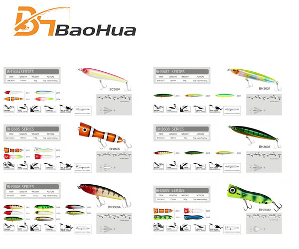 Fishing lure Hard lure Pop lure Minnow BH3034-3039