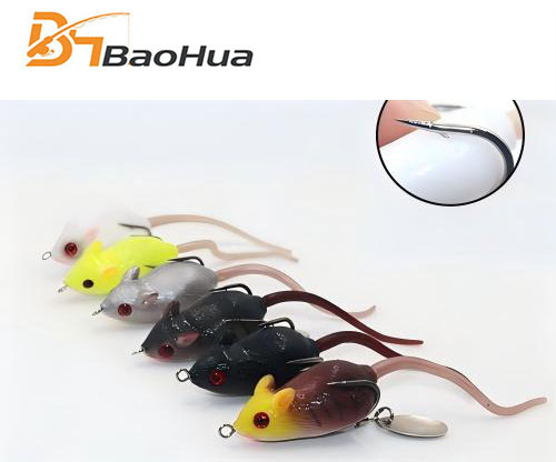 2026 new Fishing Lures Soft Rubber Mouse Fishing Lures Baits 4.5CM 10.5G Topwater Tackle Hooks Bass 