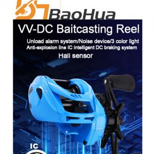VV DC baitcasting reel intelligent Electronic Brake with Noise lightweight reel anti-explosion line