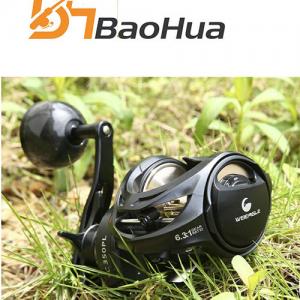 9+1bb Boat Reels for Bait Casting 15kg Max Drag 6.3:1 Surf Casting Reel with Line Alarm for River Fishing