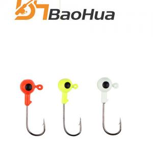BaoHua 5pcs/bag 2g 3.5g 5g 7g10g 14g Crappie Jig Lead Heads Hooks 3 Colors High Carbon Fishing Hooks Saltwater Fishing