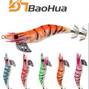 Newup Wholesale 2#2.5#3# Luminous Squid Jig Hook 8.5CM 7.3G 12CM 14.5G Wholesale Saltwater Sinking Lure Plastics Sea Fishing Wood Shrimp Squid Jig