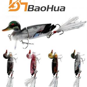 2026 new collection 70mm 106g ABS material multi joints artificial fishing lure duck lure for top water with wholesale price 
