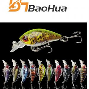 10 colors OEM Crank bait hard lure 48mm 3.4g Floating Crankbait Fishing Lures Floating wobber lure fishing bait