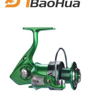 Foldable Interchangeable Handle Brass Spindle Gear Rod Spinning Reel